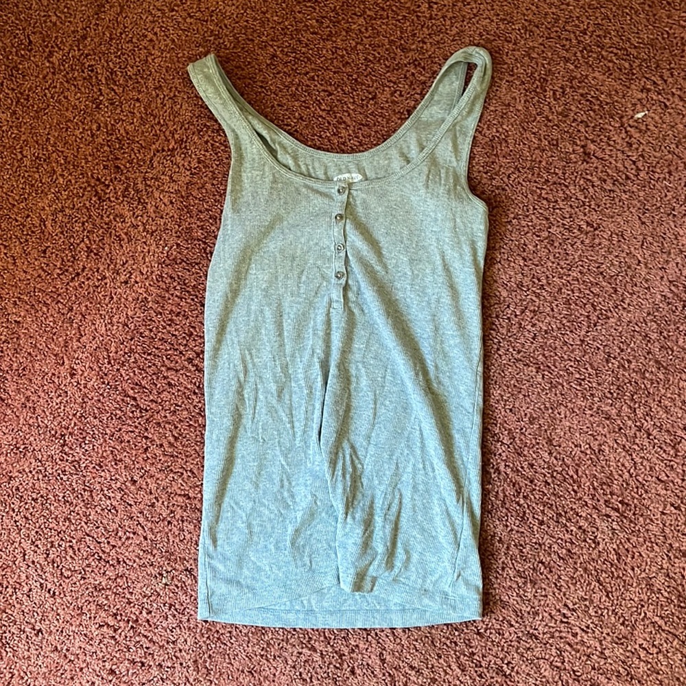 Old Navy slim fit tank top gray
